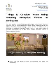 Things to Consider When Hiring Wedding Reception Venues in Melbourne.docx