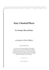 PARTITURA - Peças clássicas fáceis para Trompete e Piano - Peter Billam.pdf