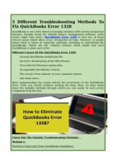 5 Different Troubleshooting Methods To Fix QuickBooks Error 1328.docx